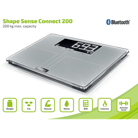 Soehnle Shape Sense Connect 200 digitale Personenwaage (63873)