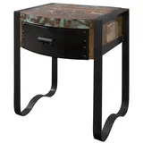 Massivmoebel24 Nachttisch Altholz 50x40x60 mehrfarbig lackiert INDUSTRIAL #11