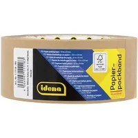 IDENA 11118 - Papierpackband, Braun, 5 cm x 50
