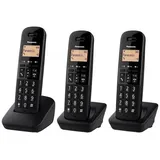 Panasonic SCHNURLOSES TELEFON PAN TGB612 SCHWARZ TRIO 18 STUNDEN / ID CHI....