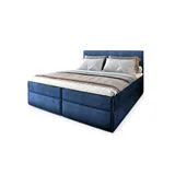 masseno Boxbett mit Bettkasten ¦ blau ¦ Maße cm B: 140 H: 98