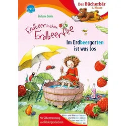 Erdbeerinchen Erdbeerfee. Im Erdbeergarten ist was los