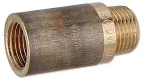 Rotguss Gewindefitting-Hahnverlängerung 1/2'' x 40 mm