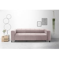 Places of Style Schlafsofa Termini ; als Dauerschläfer geeignet durch hochwertigen Faltbeschlag, drei Breiten und 3 Matratzenausführungen, belastbar 200 bis 270 kg rosa 210 cm x 69 cm x 104 cm