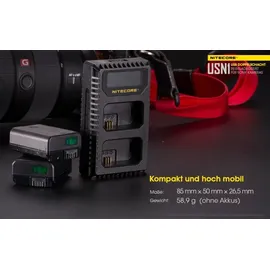 Nitecore USN1 für Sony NP-FW50