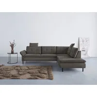 Home affaire Ecksofa Birkholm L-Form, Armlehnverstellung, auch in Easy Clean Bezug - mit Wasser zu reinigen grau