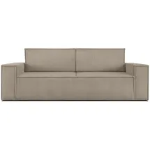 konsimo® Schlafcouch 3-Sitzer Beige