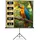 Tectake tectake® Beamer-Leinwand, ausziehbar, verschiedene Formate, Doppelschicht-Gewebetuch, faltenfrei