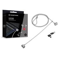 Conceptronic CNBSLOCK15T Doppelkopf-Laptopschloss mit Schlüssel, 1,5 m