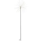 Best Season LED Dekostab Firework Outdoor Kunststoff/Metall 160 LED inkl. Erdspieß grau/silber