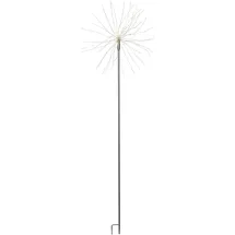 Best Season LED Dekostab Firework Outdoor Kunststoff/Metall 160 LED inkl. Erdspieß grau/silber