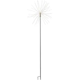 Best Season LED Dekostab Firework Outdoor Kunststoff/Metall 160 LED inkl. Erdspieß grau/silber