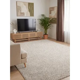 ELLE DECORATION Rocco Teppichläufer 240 x 340 cm Beige/Weiß