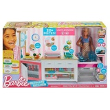 Mattel GWY53 - Barbie - Ultimatives Küchenset inkl. Licht und Sound, 20 Zubehörteile