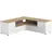Symbiosis Angle TV-Schrank 130 130x46x130 cm Weiß/Eiche Lowboard