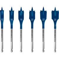 Bosch SelfCut Speed Flachfräsbohrer-Set 13/16/19/20/22/25 mm 6-tlg.
