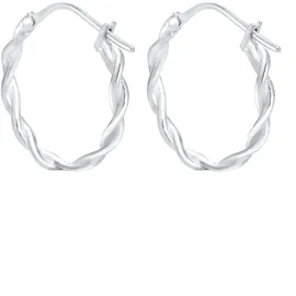 Elli Ohrringe Damen, Creolen Basic Gedreht in 925 Silber