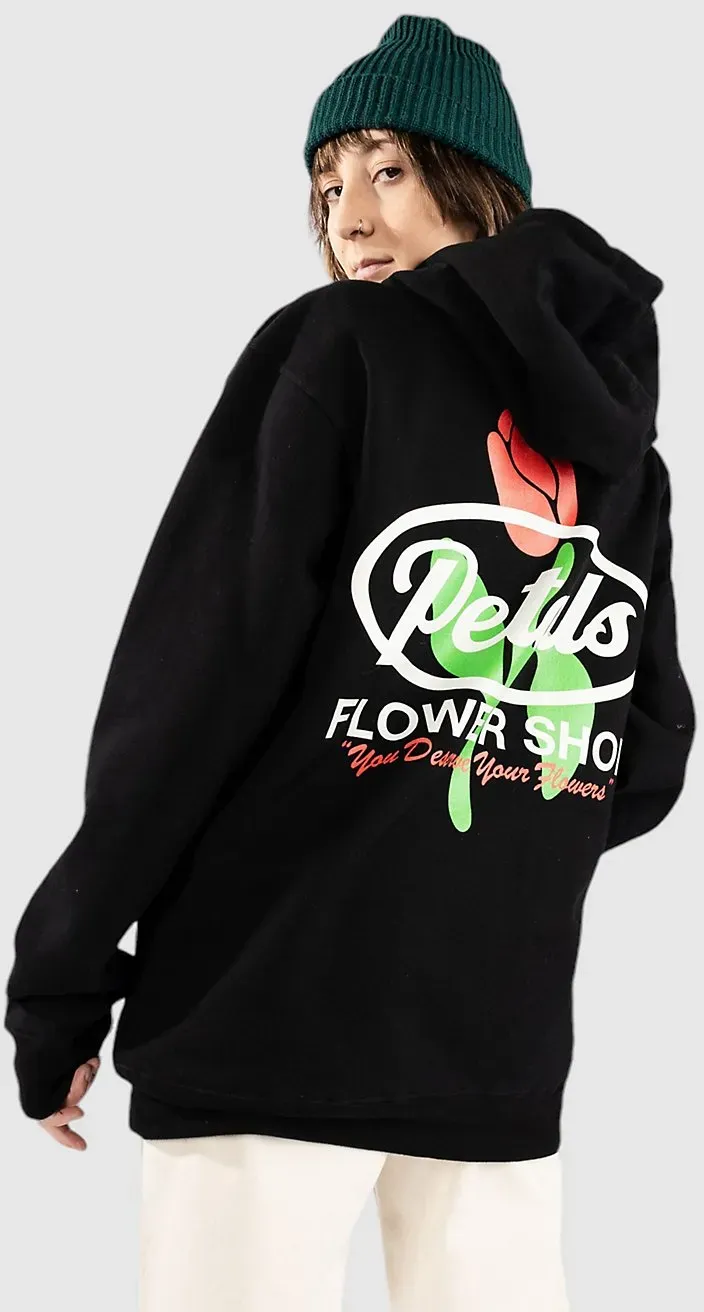 Petals and Peacocks Flower Shop Hoodie black Gr. M