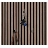 Home Deluxe Kleiderhaken für Akustikpaneel RASTO Schwarz 9 St.