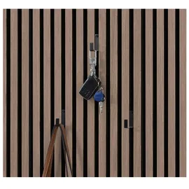 Home Deluxe Kleiderhaken für Akustikpaneel RASTO Schwarz 9 St.