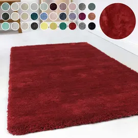 Esprit Relaxx ESP-4150 Hochflorteppich Ø 200 cm rot