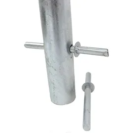 Trutzholm Fahrradanlehnbügel 115 x 99 cm Stahl feuerverzinkt Ø 49 mm Grau