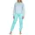 normann Frottee Pyjama Ringel-Optik Eiskristall-Motiv Mint 36/38