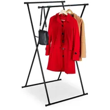 Relaxdays Herrendiener ausziehbar Schwarz