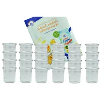 Mambocat 24er Set Weck Gläser 140 ml Sturzgläser incl.