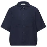 STREET ONE Kurzarmbluse Blau 42