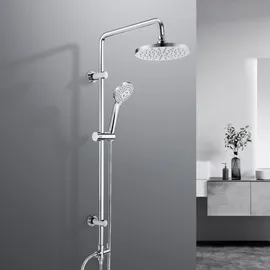 dylin gmbh Edelstahl Duschsystem Duschset Rund D20cm 92