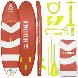 Stand Up Paddling Board Premium Zubehör, HUIIKE, Rot, große Stabilität rot 305 MM