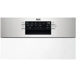 AEG FEE7341AZM Einbau-Geschirrspüler (teilintegrierbar, 446 mm breit, Edelstahl)