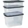 CEP Kunststoff Aufbewahrungsbox 60 x 40 x 37 cm 1-tlg. schwarz, transparent