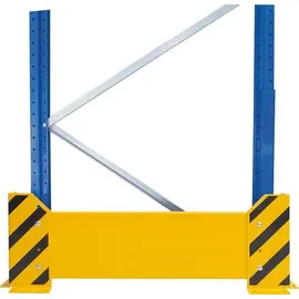 Schulte Lagertechnik Rammschutzwand B800xH400 mm schwarz/gelb Einfachregal - Artikel: 7830493480
