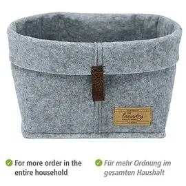 Wenko Filz-Korb Feli 30 x 19 x 18 cm 5-tlg. grau