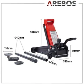 Arebos Rangierwagenheber 3T mit Fußpedal
