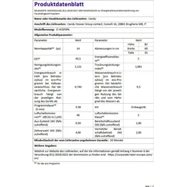 Candy RapidÓ CI 4C6F0PA Voll integriert 14 Maßgedecke C