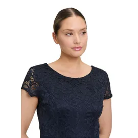 Vera Mont Jumpsuit mit Spitzenbesatz, Marine, 42,