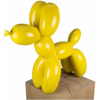KUNSTLOFT Skulptur, Gelb, Stein, 50x46x18 cm, Dekoration, Skulpturen &