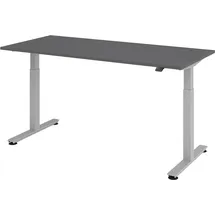 bümö Büroschreibtisch Graphit 180 x 80 cm / Braun