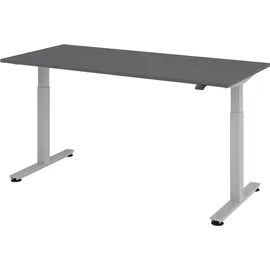 bümö Büroschreibtisch Graphit 180 x 80 cm / Braun