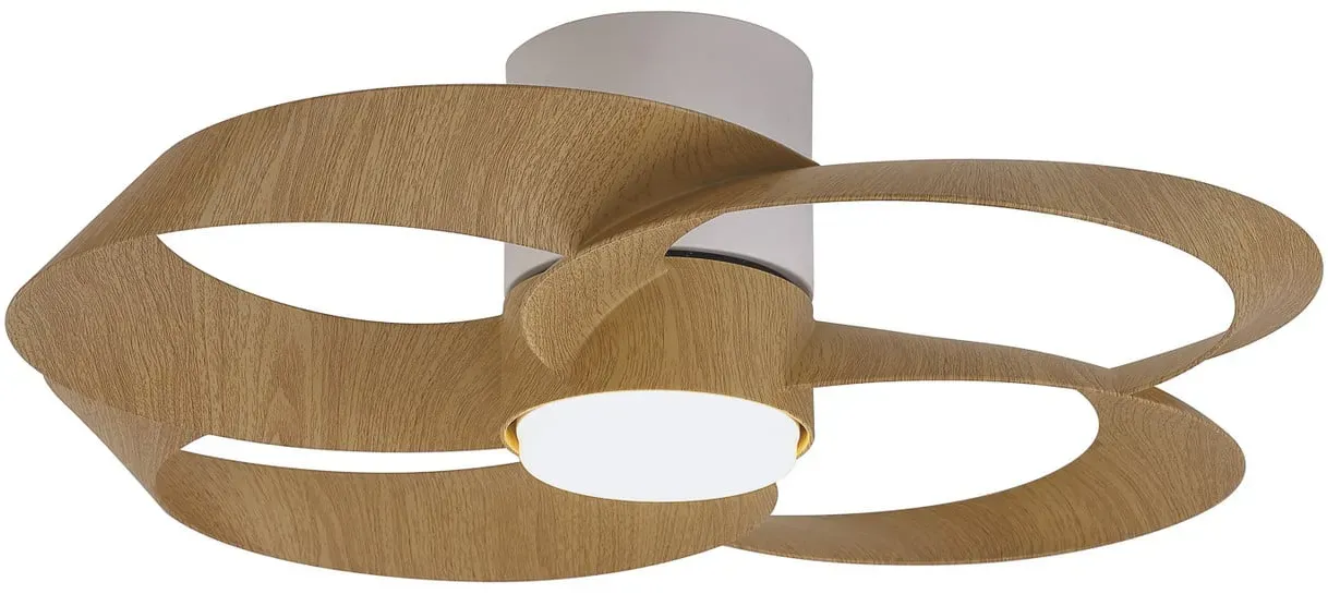 LED-Deckenventilator Rose holz DC-Motor leise CCT Mantra Iluminación, Rose, dimmbar, Holz, für Wohnzimmer, Kunststoff, Modern - 21