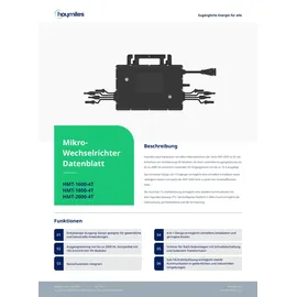 Hoymiles HMT-2000-4T Mikrowechselrichter 2000W dreiphasig