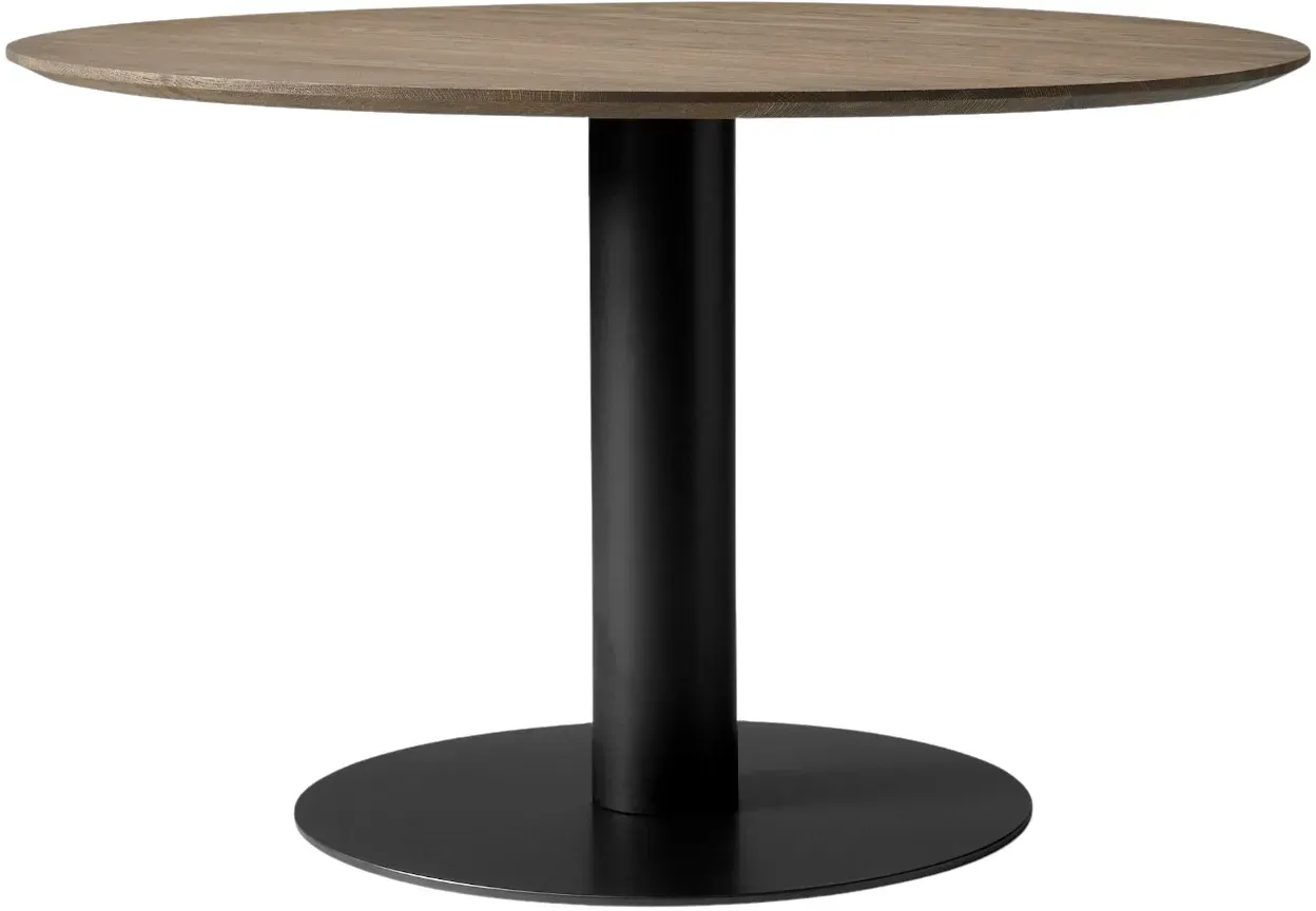 &Tradition In Between SK12 Esstisch, Ø 120 cm, schwarz / eiche geräuchert