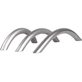 Stahlia Möbelgriffe Bogengriff CHROM MATT Küchengriffe BA 160 mm massiv