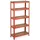 Relaxdays Schwerlastregal Stahl 151x75x30 cm rot