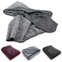 Heimtexland ® hochwertige Wohndecke Strick Sofadecke Super Soft Fleece