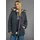 POLARINO Steppjacke POLARINO, Damen, Gr. 46, blau (marine), Obermaterial: 100% Polyester. Besatz: 100% Polyester. Futter: 100% Polyester. Wattierung: 100% Polyester, Strickbündchen, Jacken Steppjacke, mit abnehmbarer Kapuze, mit Fellimitat, viele Taschen