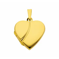 Ketten-Anhänger ADELIA ́S "Damen Goldschmuck 333 Gold Medaillon Anhänger", gold, Schmuckanhänger, Damen, Gelbgold 333, 333 Gold Goldschmuck für Damen